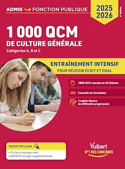Télécharger le livre :  1000 QCM de culture générale