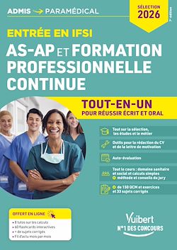 Télécharger le livre :  Entrée en IFSI pour AS-AP et formation professionnelle continue (FPC)