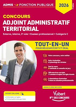 Télécharger le livre :  Concours Adjoint administratif territorial - Catégorie C - Tout-en-un