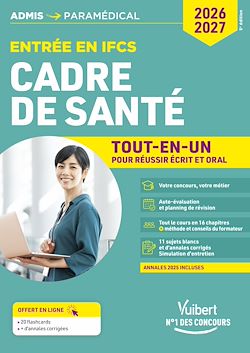 Télécharger le livre :  Concours Cadre de santé - Entrée en IFCS - Tout-en-un