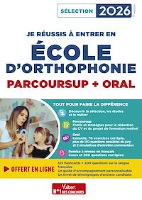 Téléchargez le livre :  Je réussis à entrer en école d'Orthophonie