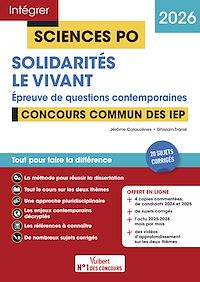 Téléchargez le livre :  Sciences Po - Questions contemporaines - Solidarités + Le vivant - Concours commun des IEP 2026
