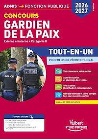 Téléchargez le livre :  Concours Gardien de la paix 2026-2027  - Tout-en-un