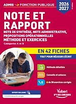 Télécharger le livre :  Note et rapport en 42 fiches - Méthode et exercices - Concours 2026-2027