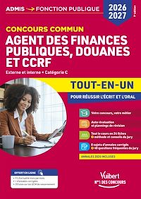 Télécharger le livre : Concours commun Agent des finances publiques, douanes et CCRF 2026-2027 - Tout-en-un