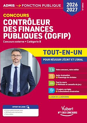 Téléchargez le livre :  Concours Contrôleur des Finances publiques (DGFIP) 2026-2027 - Tout-en-un