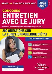 Télécharger le livre : Entretien avec le jury - 200 questions sur la fonction publique d'État - 2026-2027