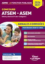 Télécharger le livre :  Concours ATSEM et ASEM 2026-2027 - Annales corrigées