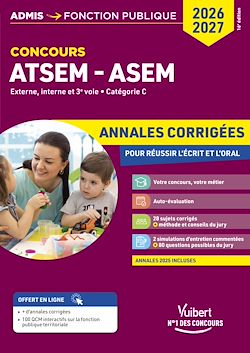 Télécharger le livre :  Concours ATSEM et ASEM 2026-2027 - Annales corrigées