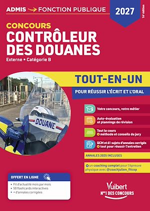 Download the eBook: Concours Contrôleur des douanes 2027-2028 - Tout-en-un