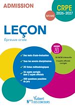 Télécharger le livre :  CRPE 2026-2027 - Leçon - Epreuve orale (M1 et M2)