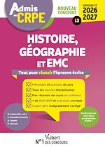Télécharger le livre :  Admis au CRPE 2026-2027 - Epreuve écrite d'admissibilité L3 - Histoire Géographie EMC