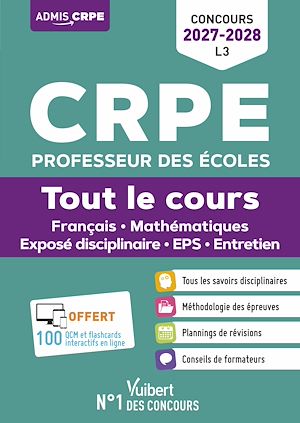 Download the eBook: CRPE 2027-2028 - L3 - Tout le cours : épreuves écrites et orales