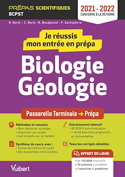 Télécharger le livre :  Je réussis mon entrée en prépa : Biologie-Géologie - Prépas scientifiques BCPST - 2021-2022