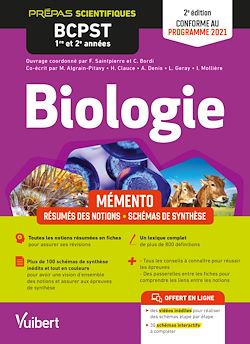 Télécharger le livre :  Mémento de Biologie BCPST 1re et 2e années : Prépas scientifiques