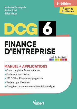 Téléchargez le livre :  DCG 6 - Finance d'entreprise : Manuel et Applications - Réforme 2026-2027