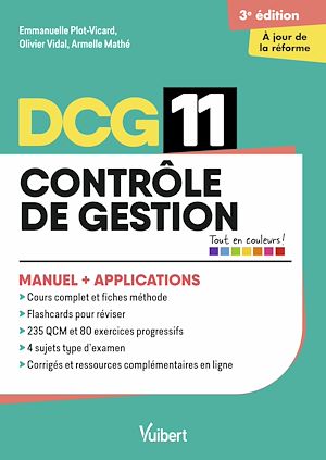 Téléchargez le livre :  DCG 11- Contrôle de gestion : Manuel et Applications - Réforme 2026-2027