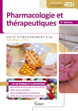 Télécharger le livre :  Pharmacologie et thérapeutiques - IFSI UE 2.11 (Semestres 1, 3 et 5)