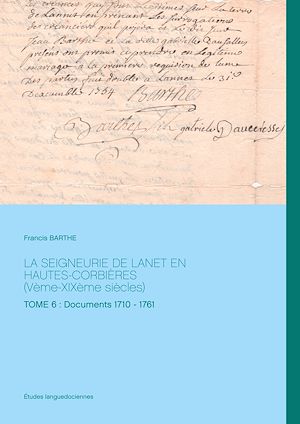 Download the eBook: LA SEIGNEURIE DE LANET EN HAUTES-CORBIÈRES (Vème-XIXème siècles)