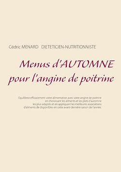 Télécharger le livre :  Menus d'automne pour l'angine de poitrine