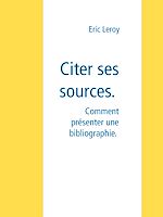 Télécharger le livre :  Citer ses sources.