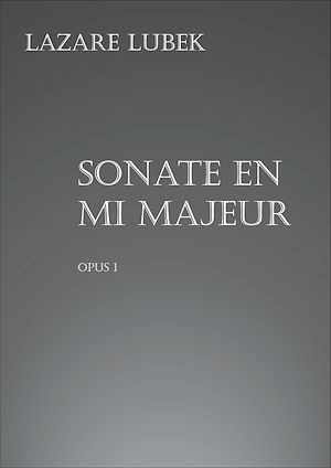 Téléchargez le livre :  Sonate en mi majeur
