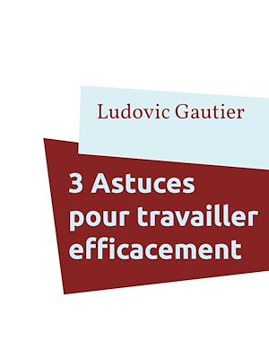 Téléchargez le livre :  3 Astuces pour travailler efficacement