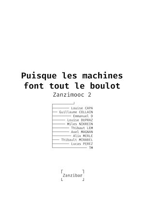 Téléchargez le livre :  Puisque les machines font tout le boulot