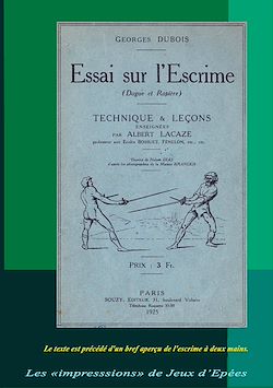 Télécharger le livre :  Essai sur l'Escrime (Dague et Rapière)