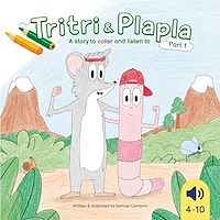 Téléchargez le livre :  Tritri and Plapla - A story to color and listen to