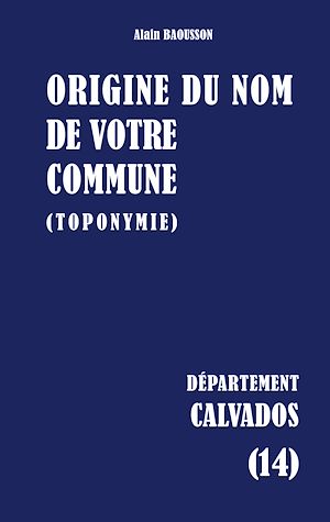 Download the eBook: Origine du nom de votre commune