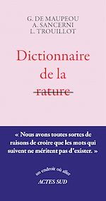 Télécharger le livre :  Dictionnaire de la rature