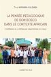 Télécharger le livre :  La pensée pédagogique de Don Bosco dans le contexte africain