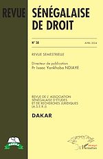 Télécharger le livre :  Revue Sénégalaise de Droit N° 38