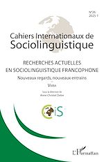 Télécharger le livre :  Recherches actuelles en sociolinguistique francophone