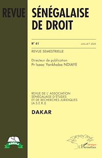 Télécharger le livre : Revue sénégalaise de droit  n° 41 Juillet 2025