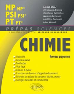 Télécharger le livre :  Chimie MP/MP* PSI/PSI* PT/PT* - nouveau programme 2014