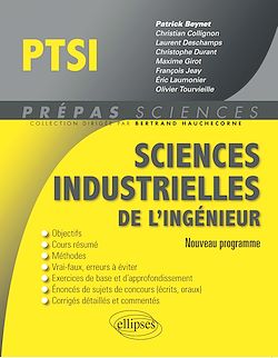 Télécharger le livre :  Sciences industrielles de l'ingénieur PTSI programme 2013