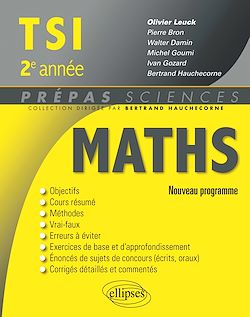 Télécharger le livre :  Mathématiques TSI-2 programme 2014