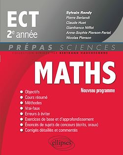 Télécharger le livre :  Maths ECT 2e année - conforme au programme 2015