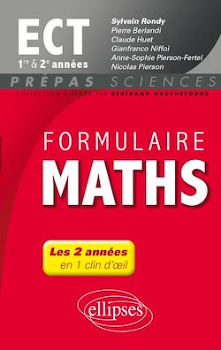 Télécharger le livre :  Formulaire Maths ECT 1re et 2e années