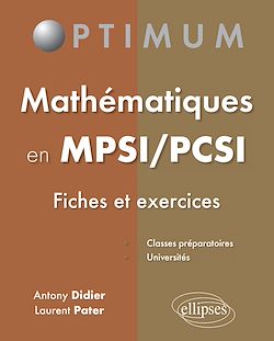 Télécharger le livre :  Mathématiques en MPSI/PCSI (fiches et exercices)