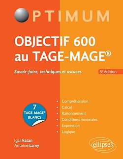 Télécharger le livre :  Objectif 600 au TAGE-MAGE – 5e édition