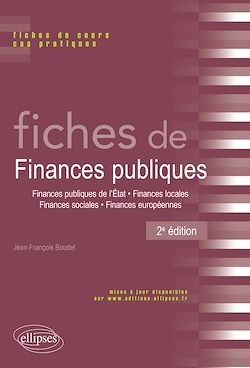 Télécharger le livre :  Fiches de Finances publiques - 2e édition
