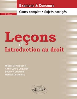 Télécharger le livre :  Leçons d'Introduction au droit, 2e édition