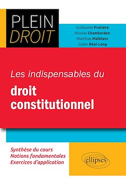Télécharger le livre :  Les indispensables du droit constitutionnel