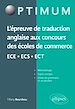 Télécharger le livre :  L'épreuve de traduction anglaise aux concours des écoles de commerce ECE - ECS - ECT