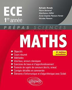 Télécharger le livre :  Mathématiques ECE 1re année - 3e édition actualisée