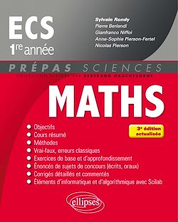 Télécharger le livre :  Mathématiques ECS 1re année - 3e édition actualisée