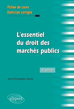 Télécharger le livre :  L'essentiel du droit des marchés publics - 3e édition